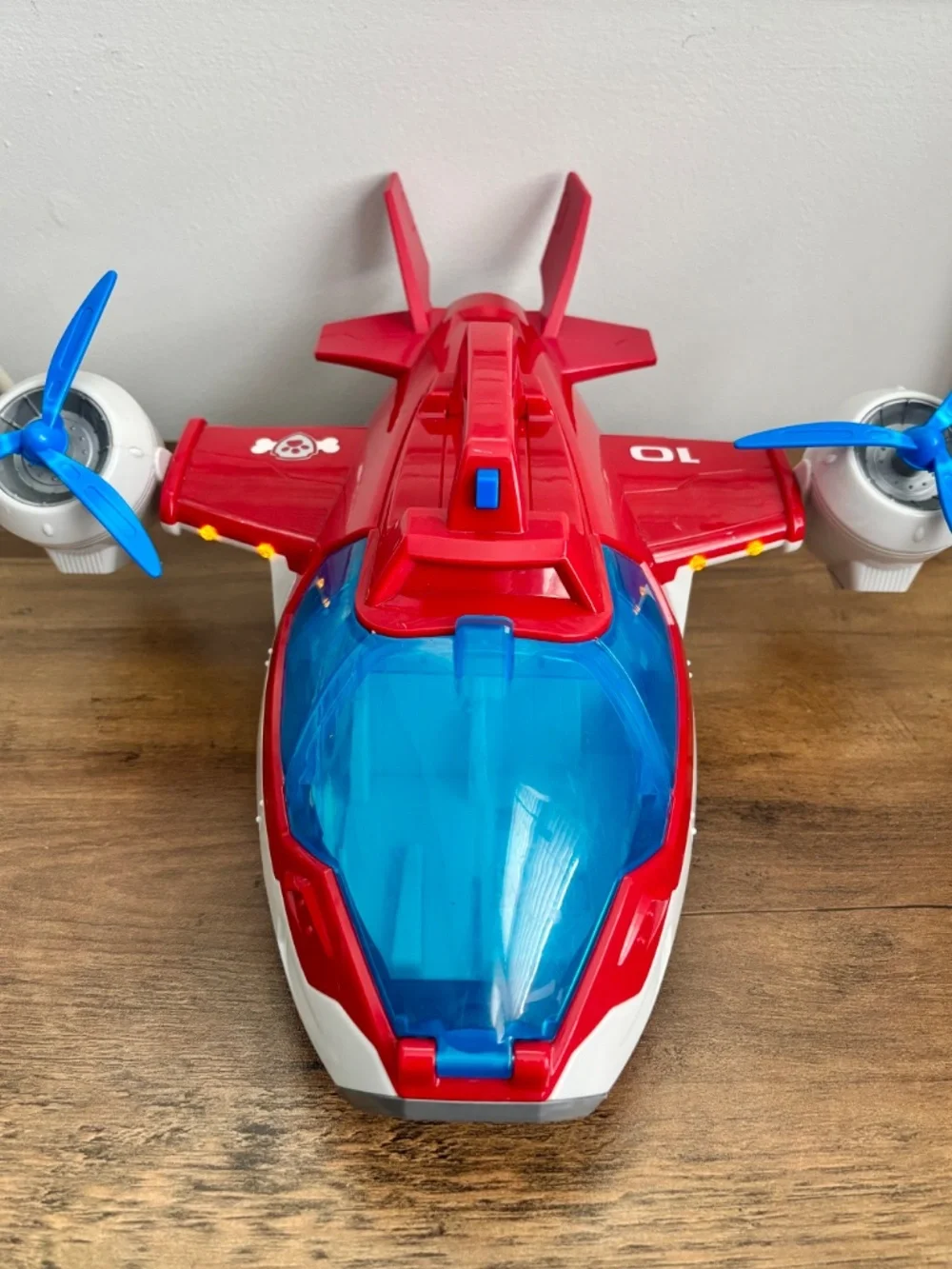 Paw Patrol Air Patroller Rescue Plane Airplane Lights Sound Toy Red Blue WORKS